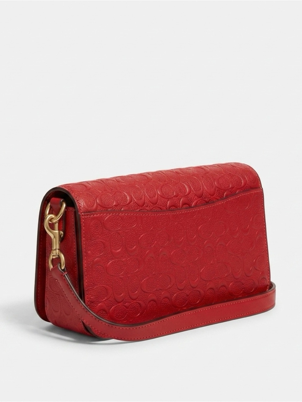 Coach Morgan NWOT Red Signature Leather Shoulder Bag - Picture 3 of 7